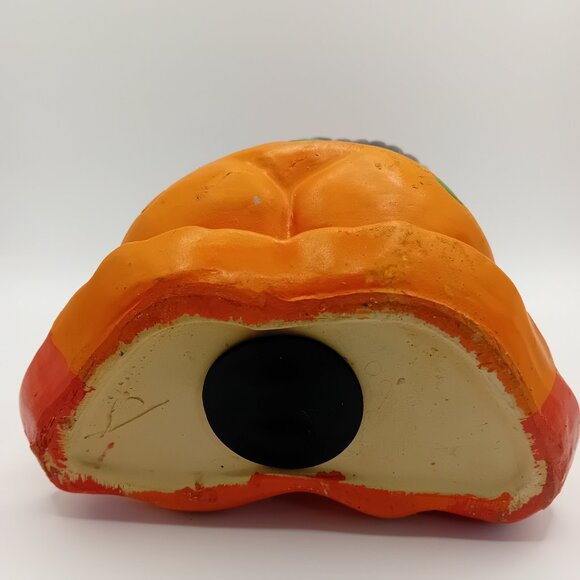 Vintage Clown Coin Bank Figurine Ceramic Novelty Decor Polka Dot Kidcore 9" READ - Picture 9 of 16